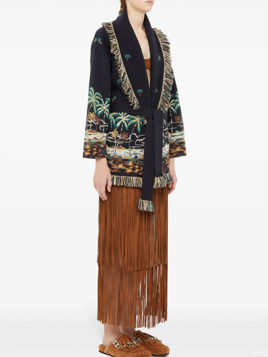 Affordable Women Tale Alanui cardigan A The virgin-wool Hawaiian Of 0413
